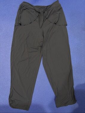 free people movement Black Tie-Waist Relaxed Pants